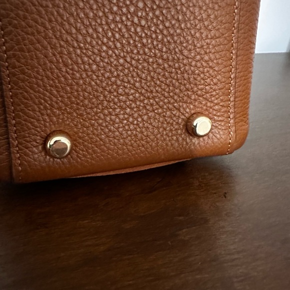 Coach Darcie Carryall F2348-CM100 Leather Suede Redwood Brown - Picture 8 of 16